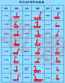 铝合金Y型密封条系列